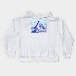 Matterhorn In Blue Kids Hoodie